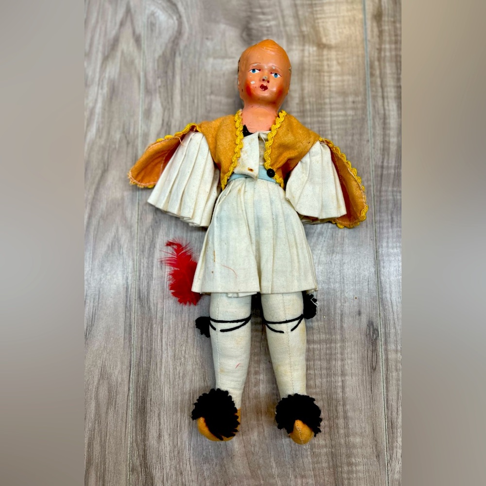 Vintage 1920s handmade composite doll
